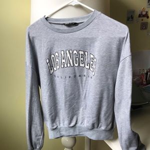 SHIEN Grey Los Angeles Crewneck